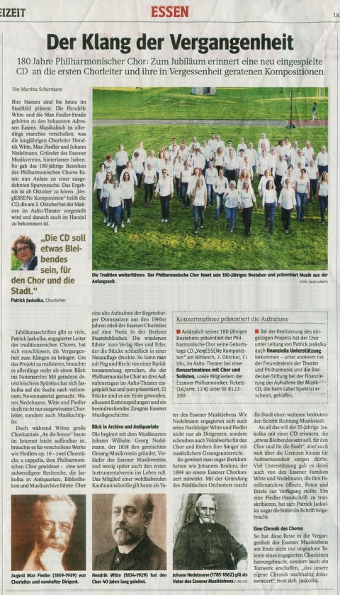 WAZ 27.09.2018 Der Klang der Vergangenheit